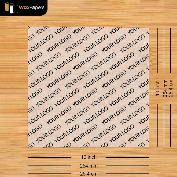 10″x10″ Custom Parchment Paper