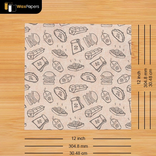 12″x12″ Custom Parchment Paper