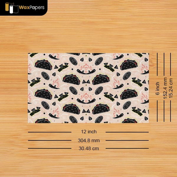 12″x6″ Custom Parchment Paper